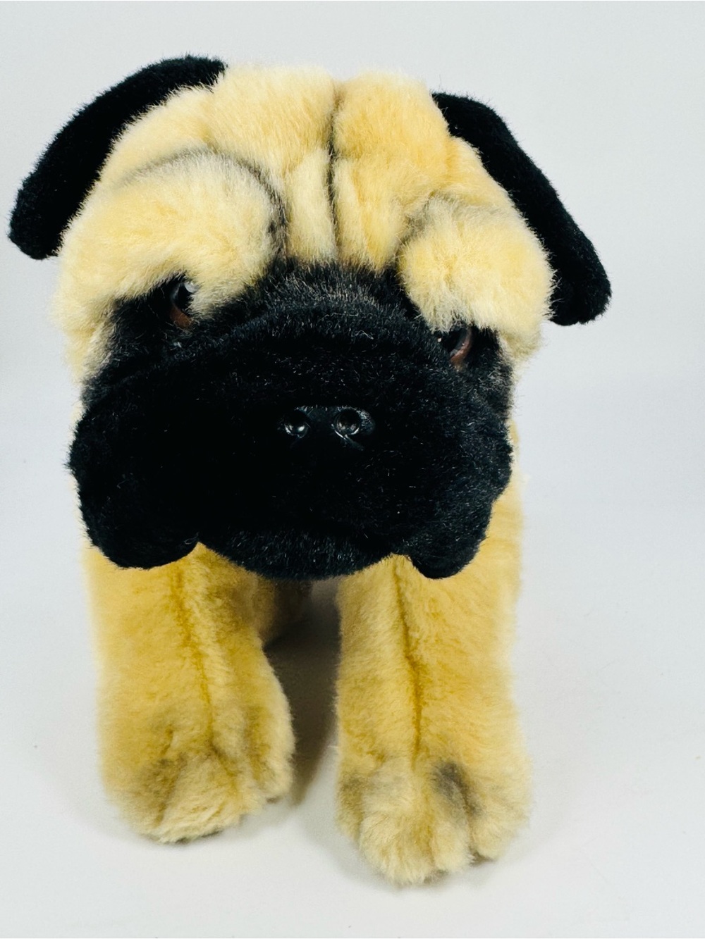 Animal Alley Pug Puppy Dog Plush Stuffed Animal Toys R Us Realistic 12” Y2K VTG